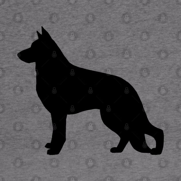 German Shepherd Dog Silhouette by Coffee Squirrel